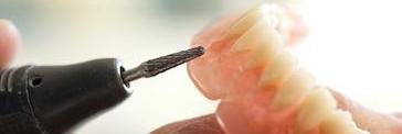 Close up of dentures in Pikesville, MD