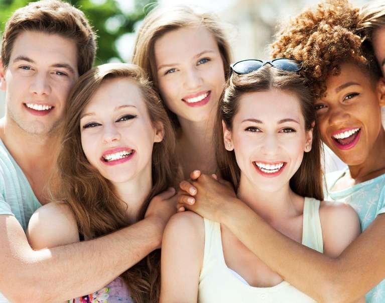 A group of friends that chose Cosmetic Dentistry in Pikesville