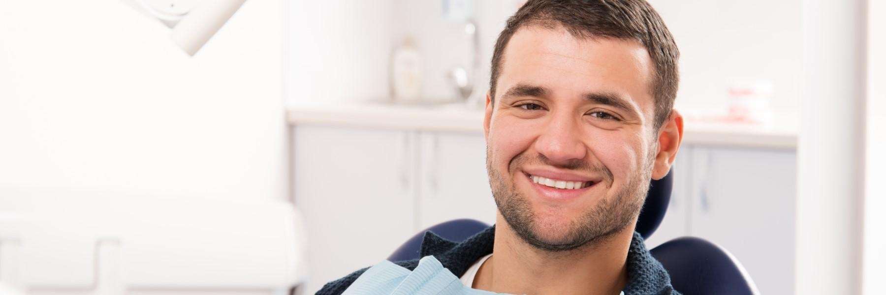 Patient relaxing on the chair after dental treatment in Pikesville, MD